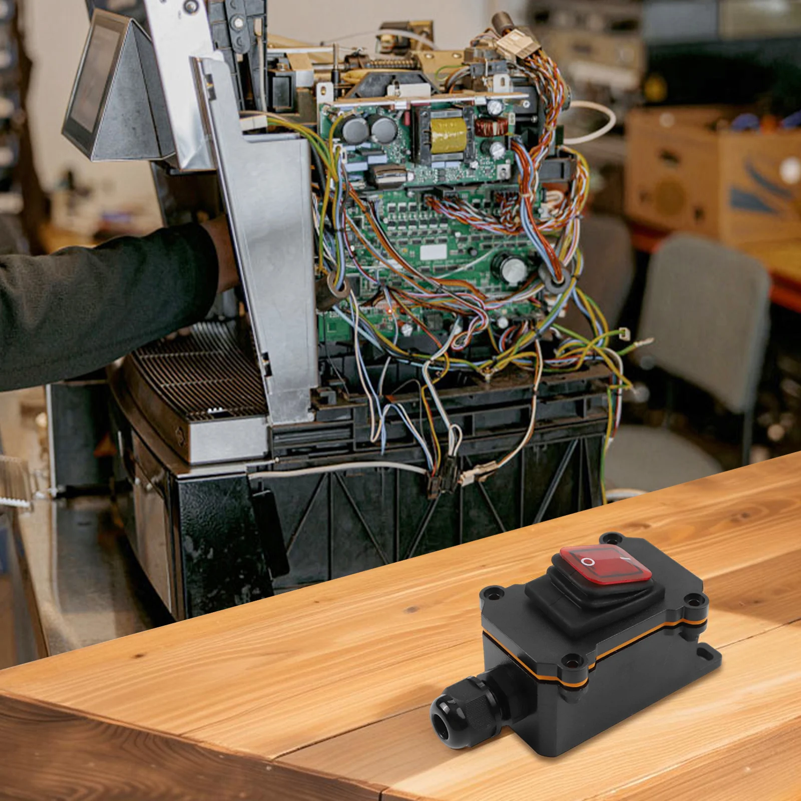 

Переключатель для наружного использования IP65 Водонепроницаемый переключатель Строительные места Водостойкий 16А Потоковая обработка Пыленепроницаемый