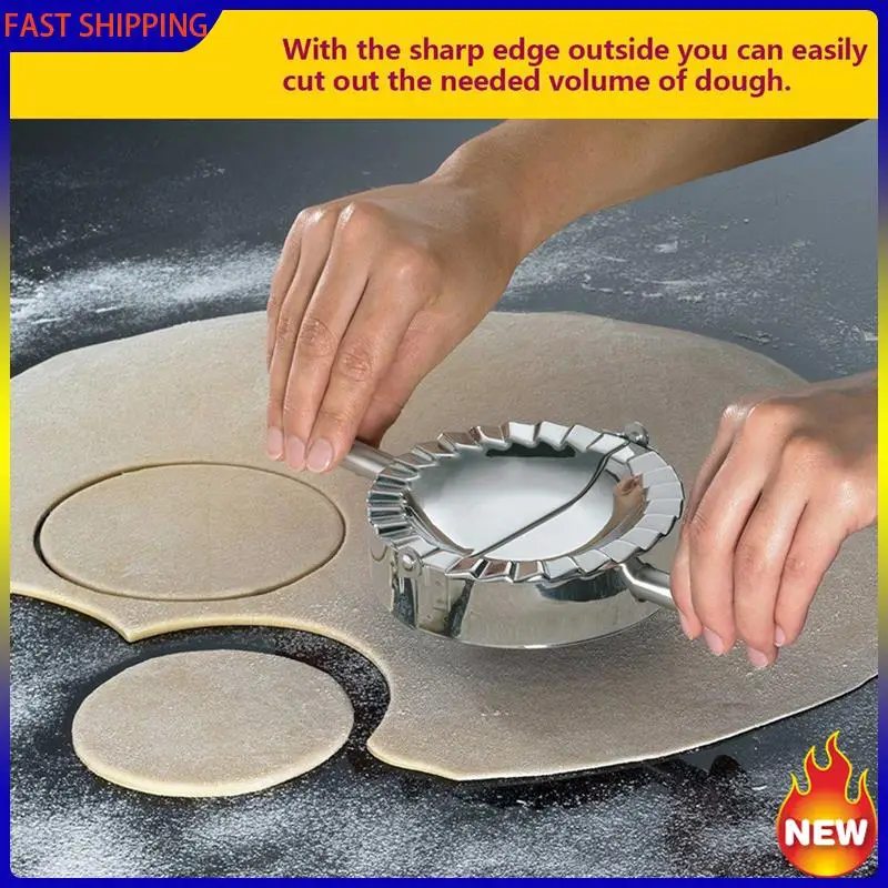 Tendencia caliente-2X, los mejores utensilios, prensa de Empanada de acero inoxidable, molde para raviolis, máquina para hacer dumplings, cortador de masa para pastelería
