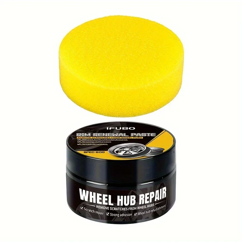 NEW Car Wheel Rim Scratch Refurbishment Paste, Tire Rim Scratch Paint Repair Paste - Black And White Silver Aluminum Alloy Rim image 6