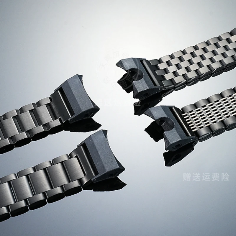 ل كاسيو الهواء المسيطر GWR-B1000 GWRB1000 О Б1000 تعديل عالية الجودة الفولاذ المقاوم للصدأ حزام الرجال المعادن حزام (استيك) ساعة سوار