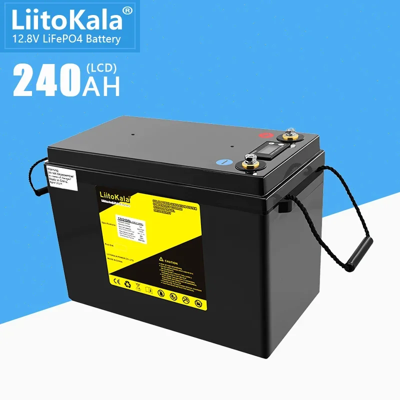 LiitoKala DC-12V 200Ah/240Ah LiFePO4 Battery Lithium Power Battery For 12.8V RV Campers Golf Cart Off-Road Off-grid Solar Wind