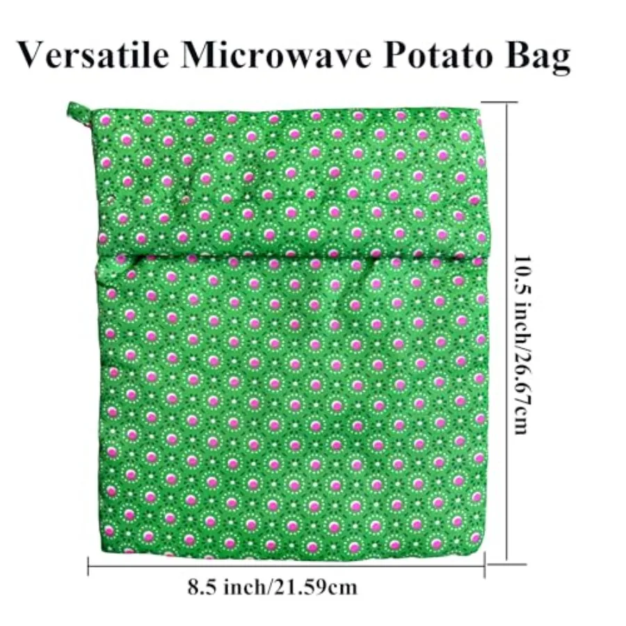 1 sacchetto di patate riutilizzabile per microonde per patate al forno perfette 10,5 x 8,5 Ih sacchetto di cottura per microonde per patate soffici Sck sano