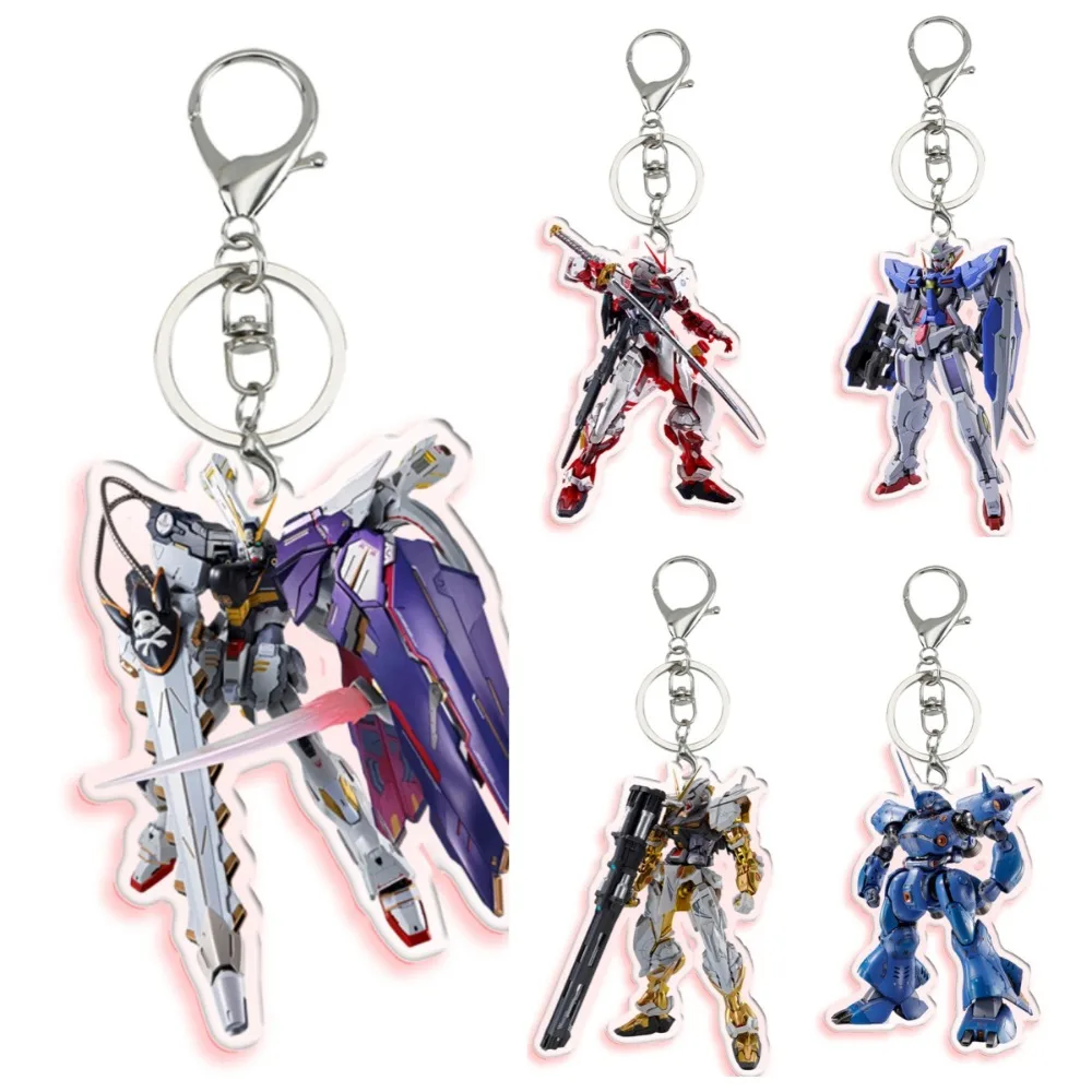 Costume Mobile de Style constructeur en métal, Gundam révélé, chronographe, porte-clés, jouet d'action, figurines, pendentif en acrylique, jouet classique