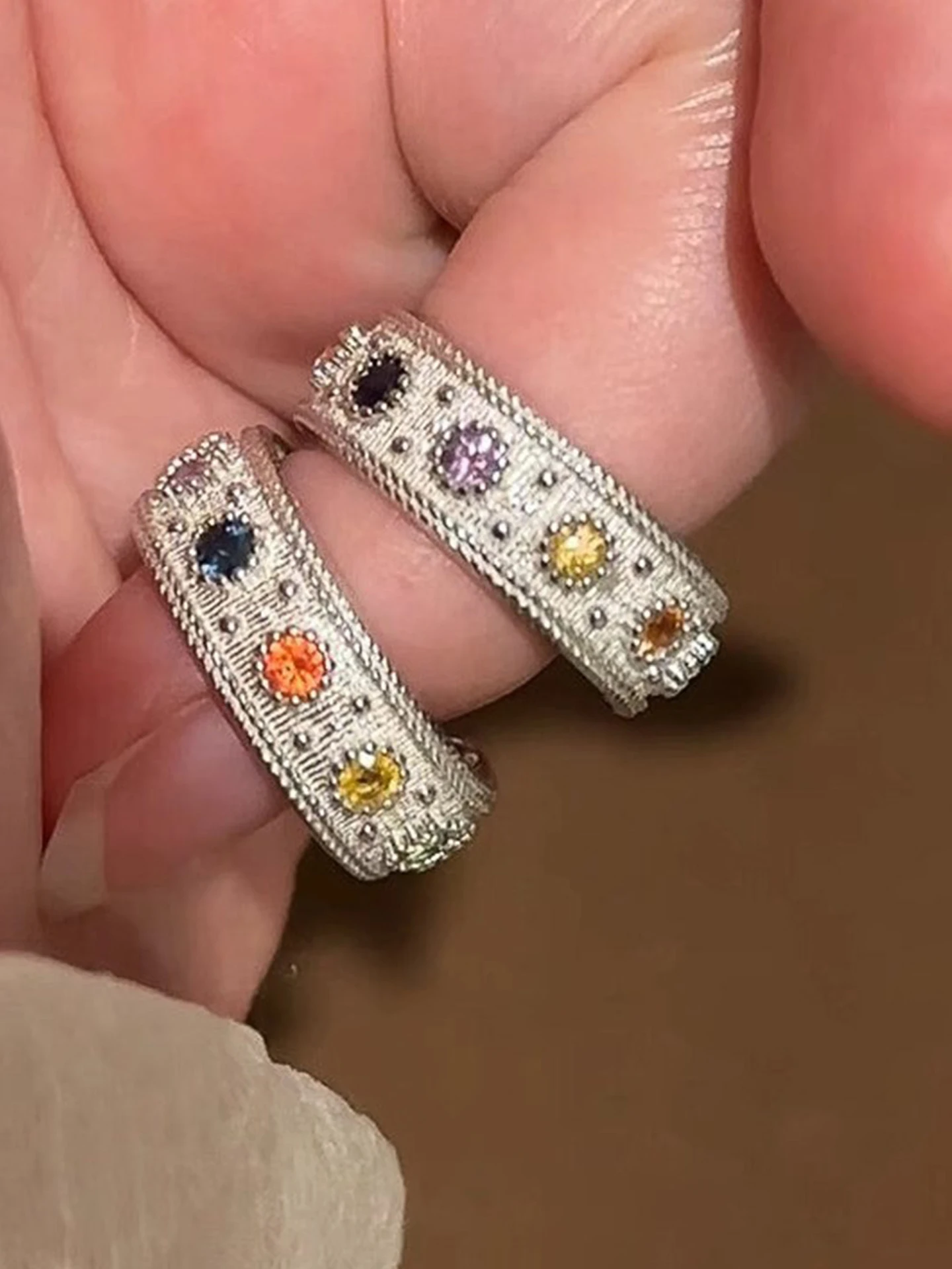 couple's-rings-women's-open-wire-brushed-color-zirconia-ring-luxury-sensation-new-2026-fashion-jewelry-accessories