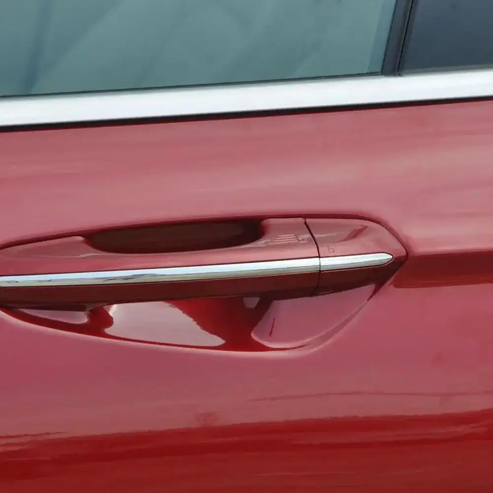 

54218A15-DC Exterior Front Left Door Handle Lock Bezel Cover Cap DS7Z Red With Bright Stripe Fit For Ford Fusion Edge 2015-2020