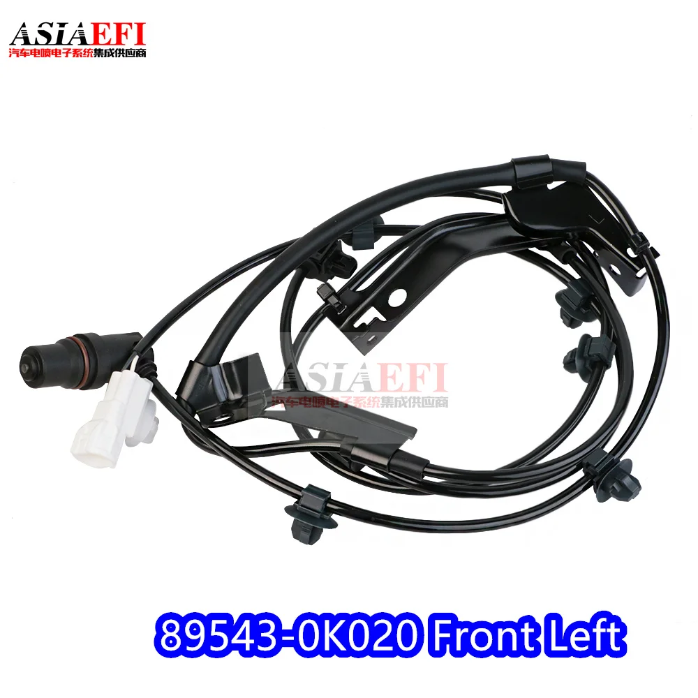 High quality OEM 89543-0K020 Front Left ABS Wheel Speed Sensor for Toyota Hilux Vigo Corolla 1.8 2.7 pick-up 895430K020