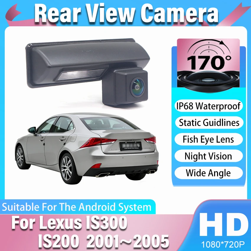 HD Night Vision Backup Rear View Camera For Lexus IS300 IS200 IS 300 200 2001 2002 2003 2004 2005 CCD license Plate Camera