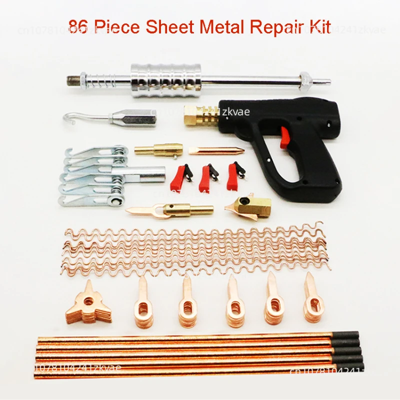 

86Pcs Universal Dent Repair Puller Kit Car Body Dent Spot Repair Removal Device Welding Repair Machine Pulling Hammer Tool Kit