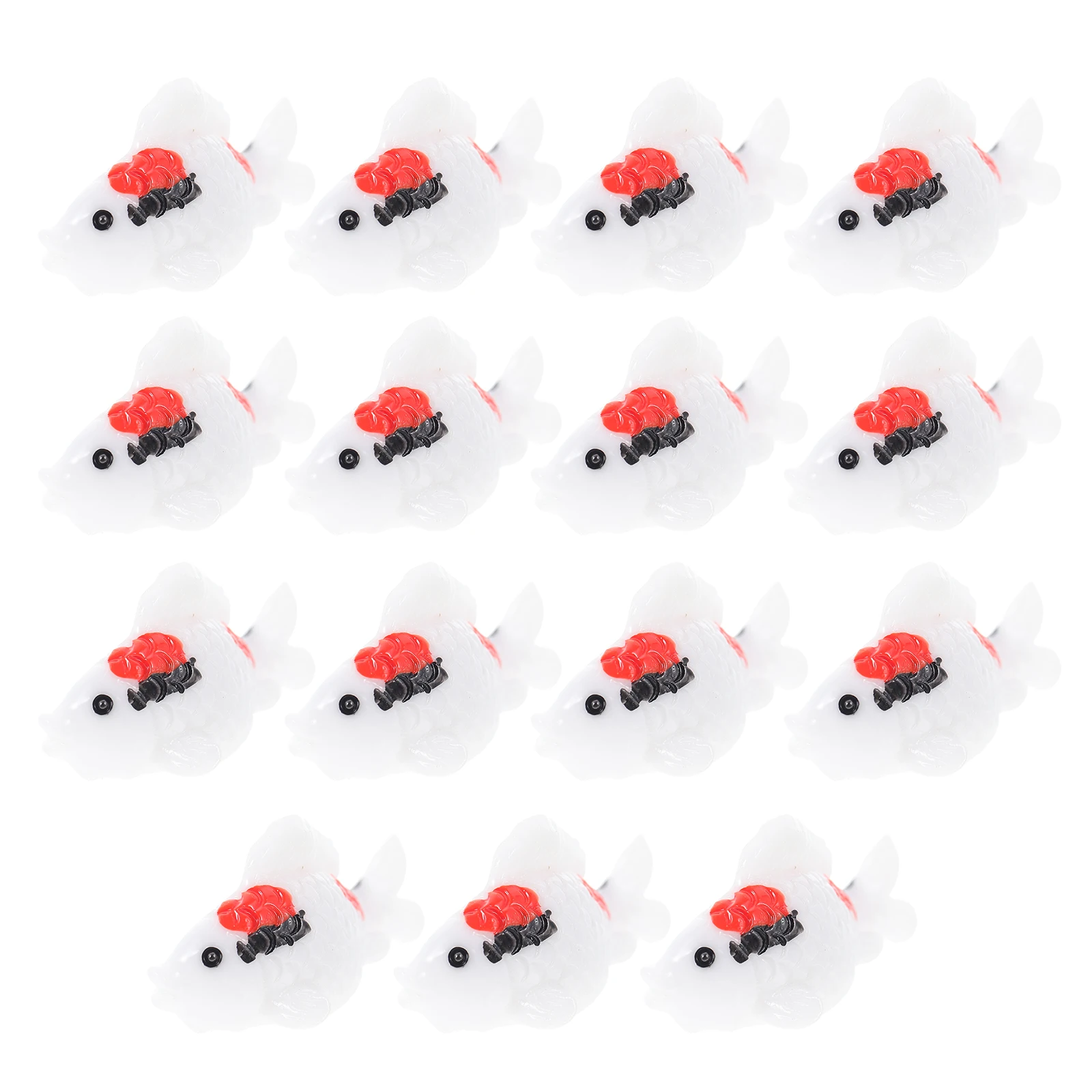 

15 Pcs Resin Ornaments Goldfish Decor Mini Crafts Accessories Animals Bonsai Small Adornment