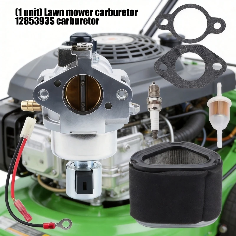   Mower Carburetor with Metal Body and Wire Shown for Service Use