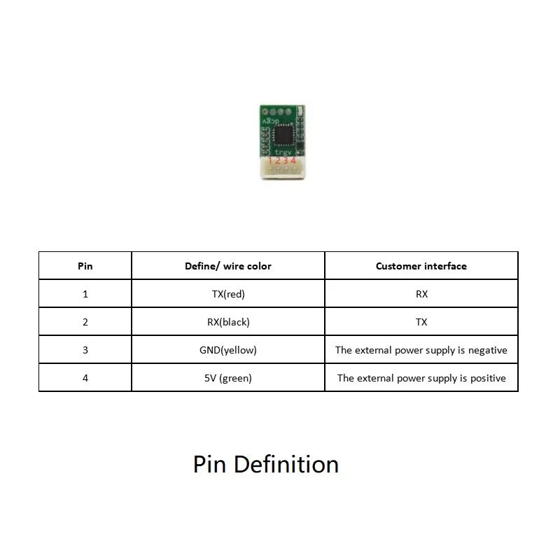NewCompact Laser Distance Range Module 50hz High-Precision Rangefinder Module AGV Laser Sensor Tof With 10 m Range