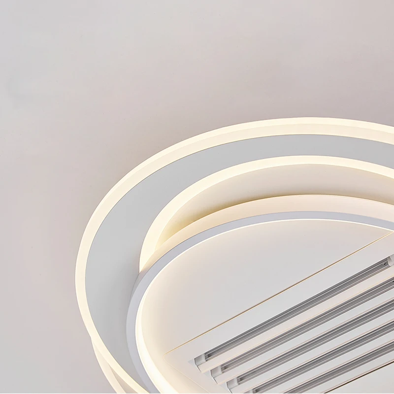 Convertitore di frequenza intelligente ventilatori da soffitto per camera da letto invisibili lampada a spettro completo moderna e semplice lampada