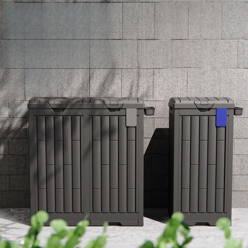 Outdoor trash can cross-border villa courtyard park large-capacity folding large garden yard commercial covered scenic spot