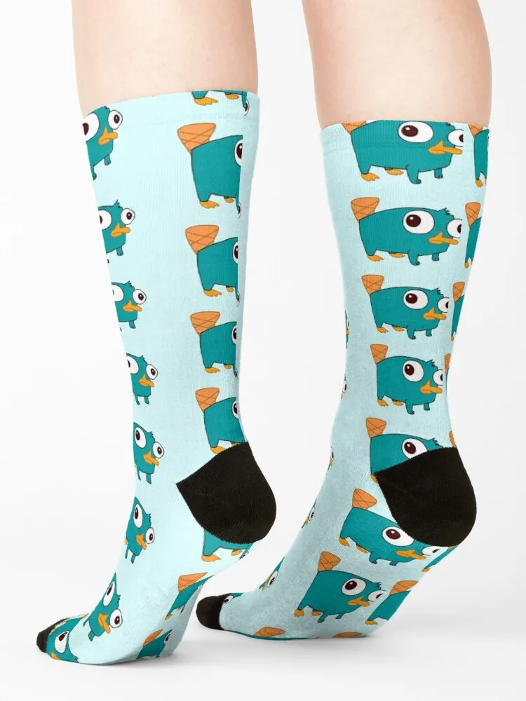 Perry the platypus baby from Phineas and Ferb Socks Sports luxury Men Socks Luxury Brand Women's