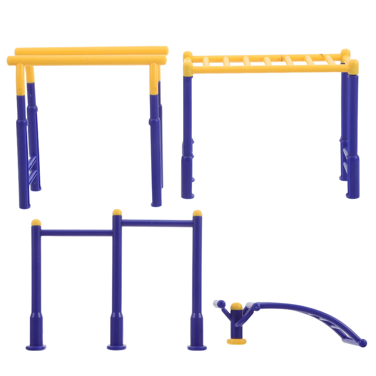 

3 шт. миниатюрное уличное оборудование пластиковое спортивное снаряжение для сцен кукольного домика креативное расширение и реалистичный дизайн