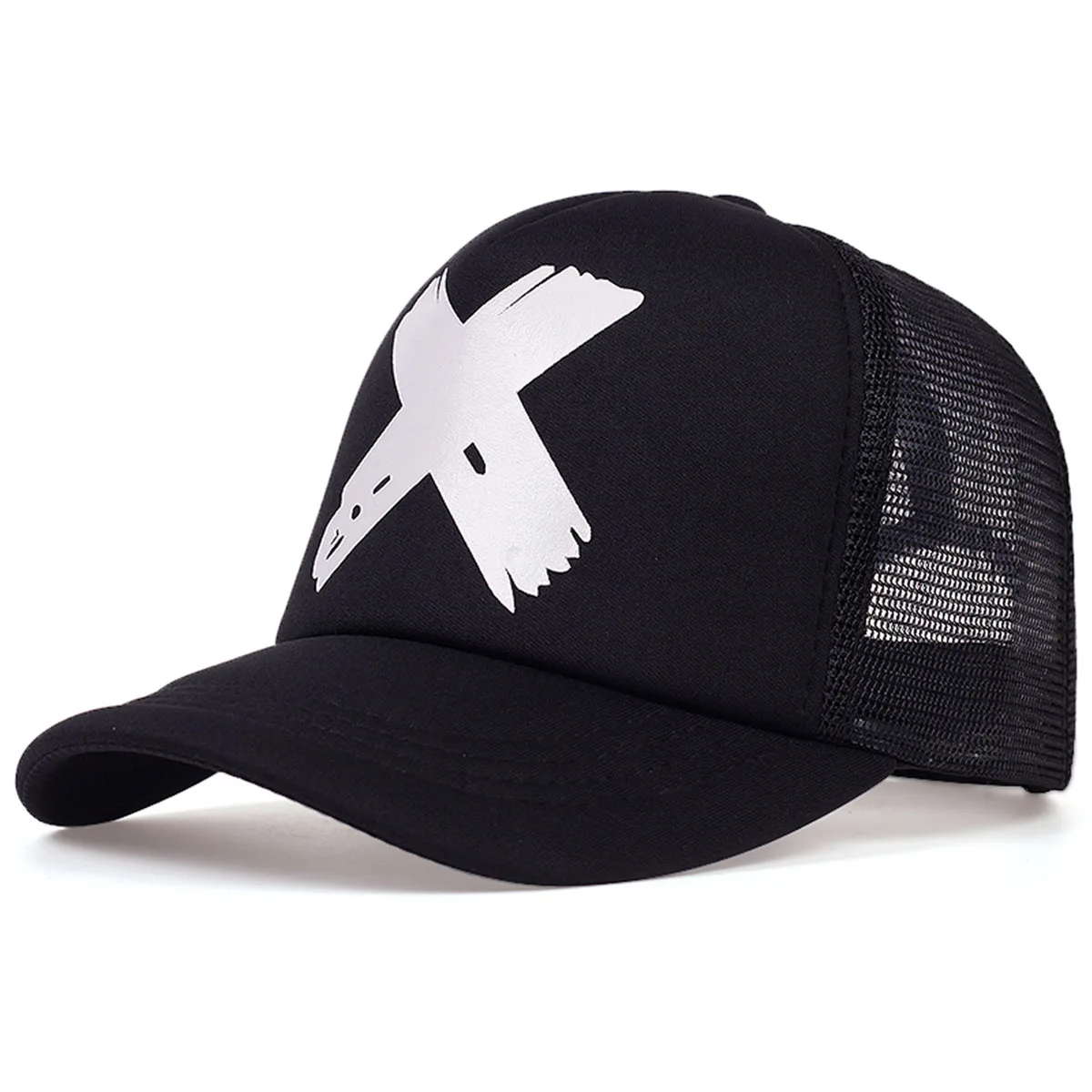 Unisex X Personality Printing Baseball Net Caps Spring and Summer Outdoor Adjustable Casual Hats Sunscreen Hat