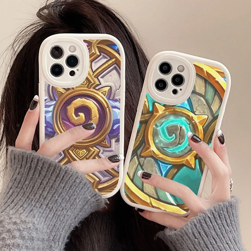 

Game H-Hearthstones Phone Case Hard Leather For IPhone 16 15 14 13 12 Mini 11 14 Pro Max Xs X Xr 7 8 Plus Fundas