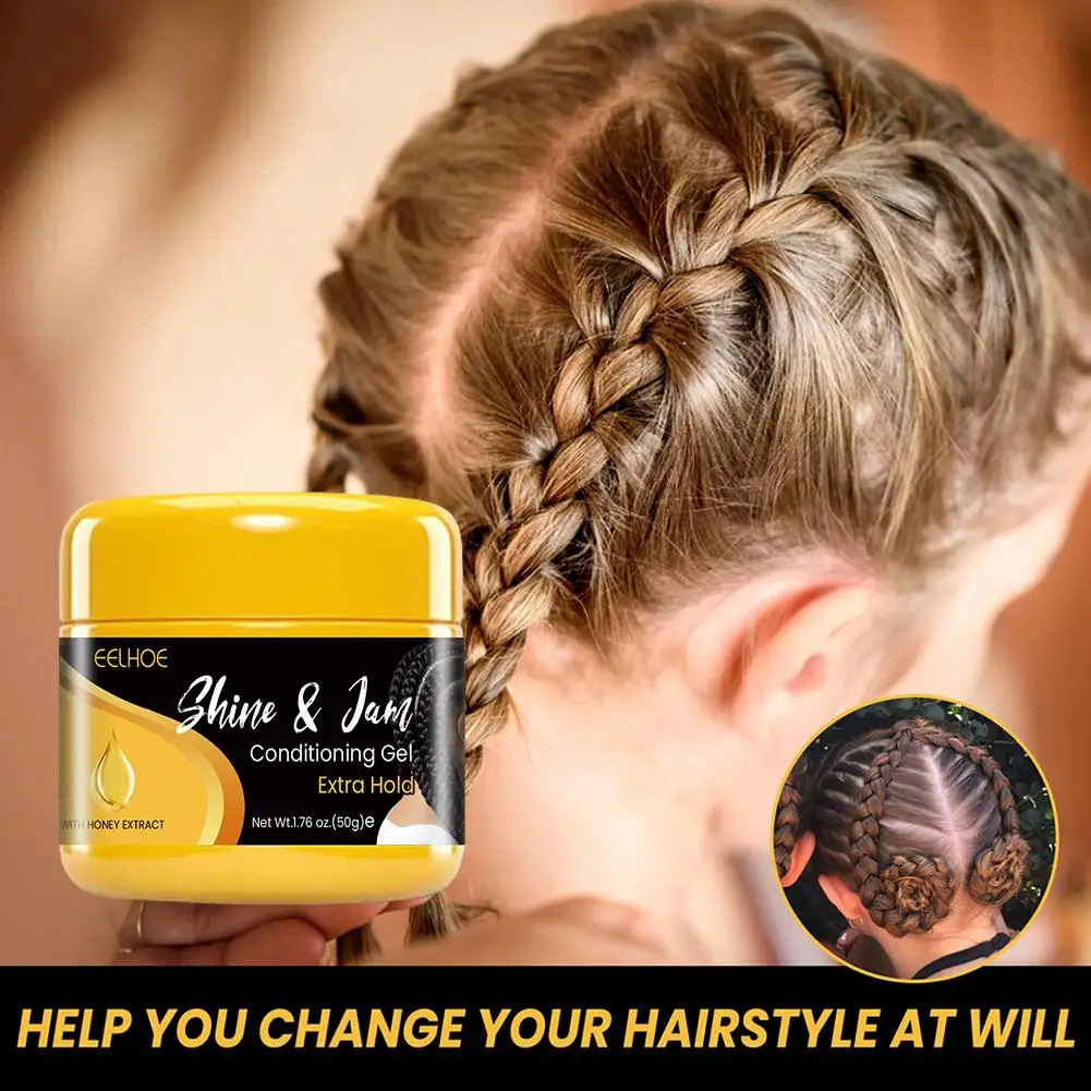 Long Lasting Professional Hair Styling Wax Cream For Women 24hour Strong Hold Non-greasy Smoother Edge Tamer Pomade Gel Hai K0h4