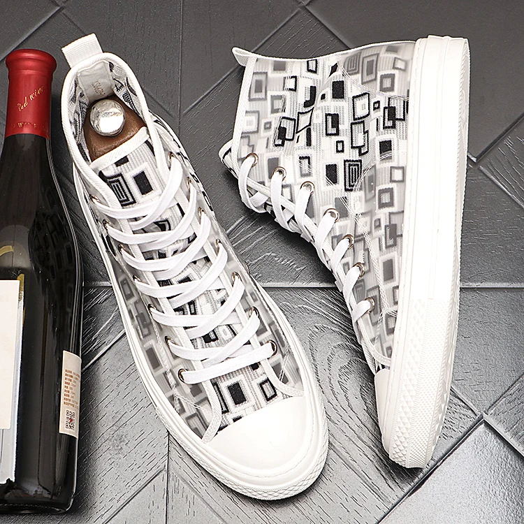 

Men's High Top Board oes Breathable Spor Summer Sle 2025 New Faion Airy Versatile Low Cut Men's ort Boots