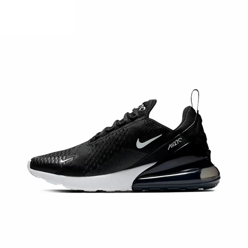 Original Nike Air Max 270 Air Cushion Against Impact Running Shoes Sports Shoes Breathable Black Sneakers AH8050-002