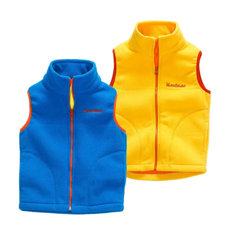 Children Vest Kids Outerwear Waistcoats Sleeveless Jackets Children's Vest for Boy Girl Polar Fleece Baby Kids Vest Warm Winter