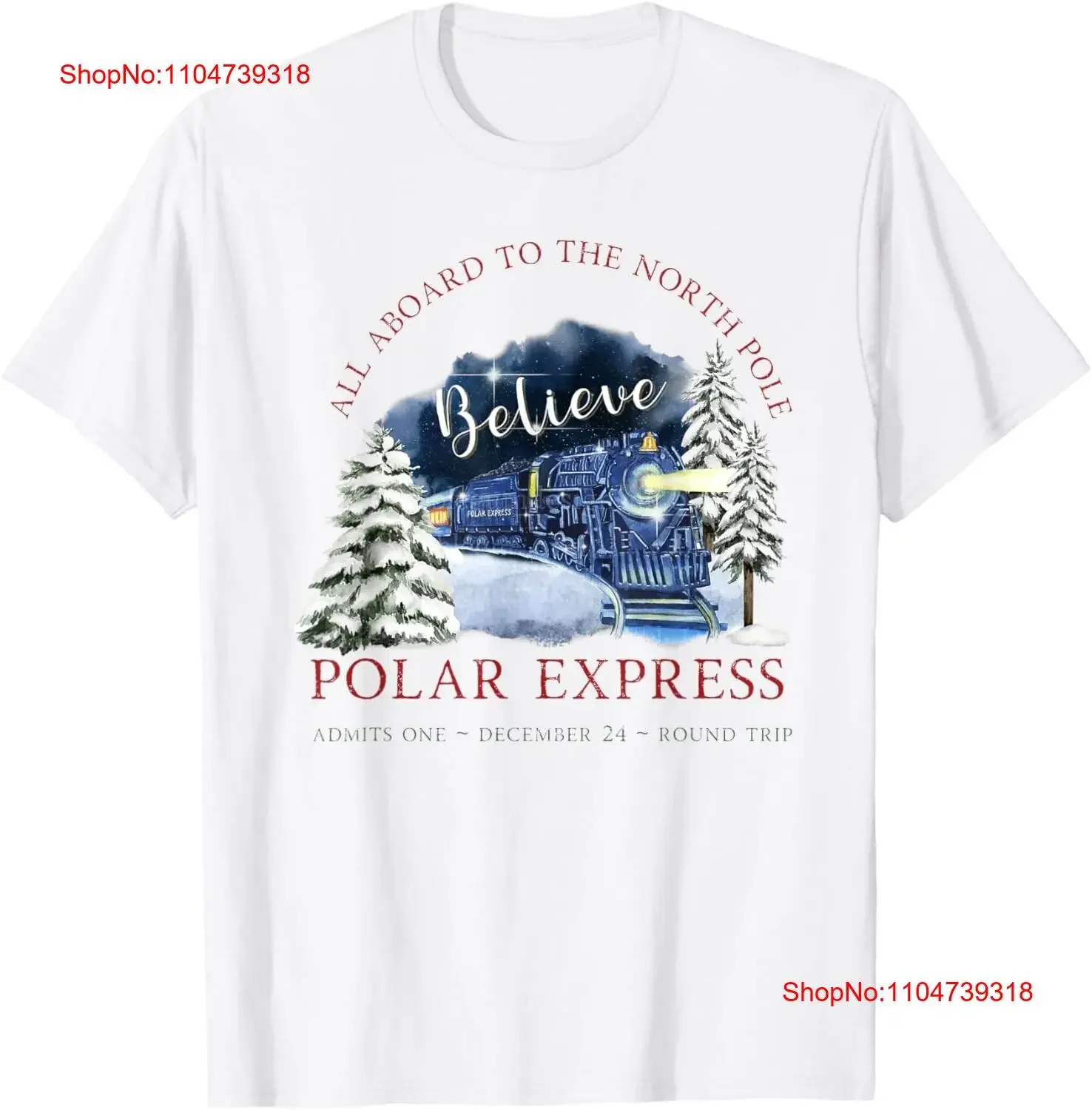 Polar Express Admit One Train Depot The North Pole camiseta SweaT vintage lavado cómodo elegante Top para uso diario