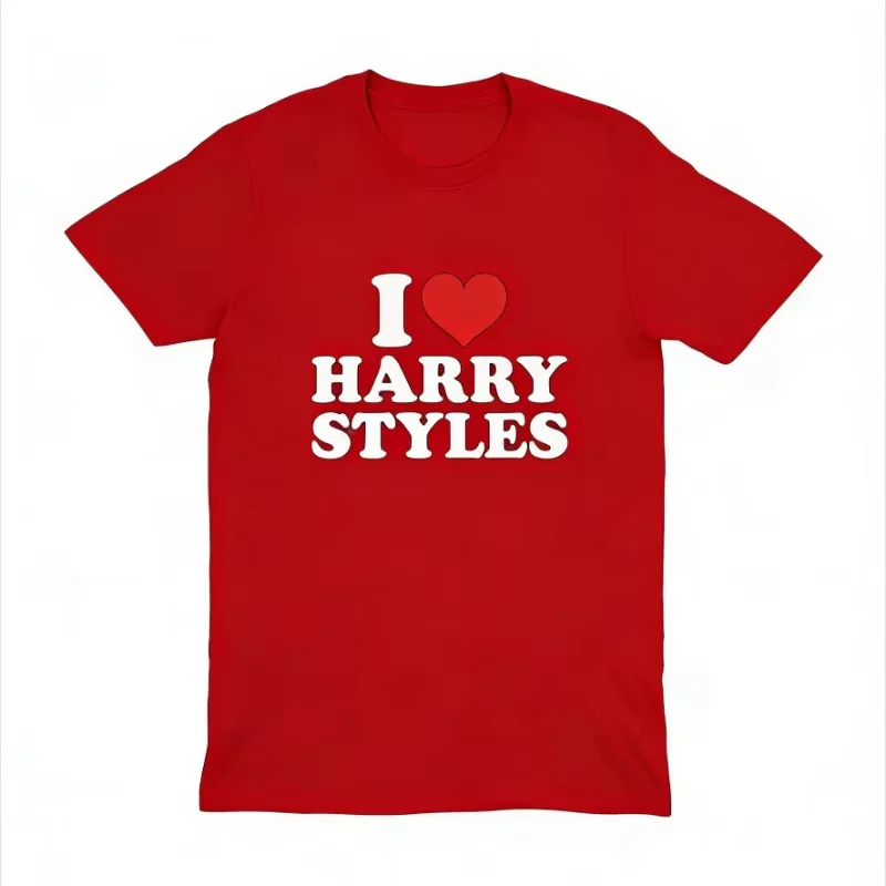 2026 New Y2K Streetwear Love Harry Styles Singer Fan Gift Print Pattern High-Quality Comfortable Casual Unisex T-Shirt