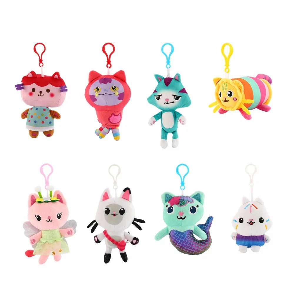 15cm Gabby Dollhouse Plush Keychain Jewelry Pendant Toy Gabby Cat Fairy Kitten Mermaid Cake Cat Gift