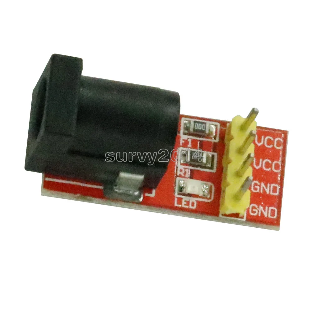 2Pcs 5,5 mmx 2,1mm DC Jack Buchse Power Supply Module DC Power Adapter Board 5,5x2,1mm für Arduino