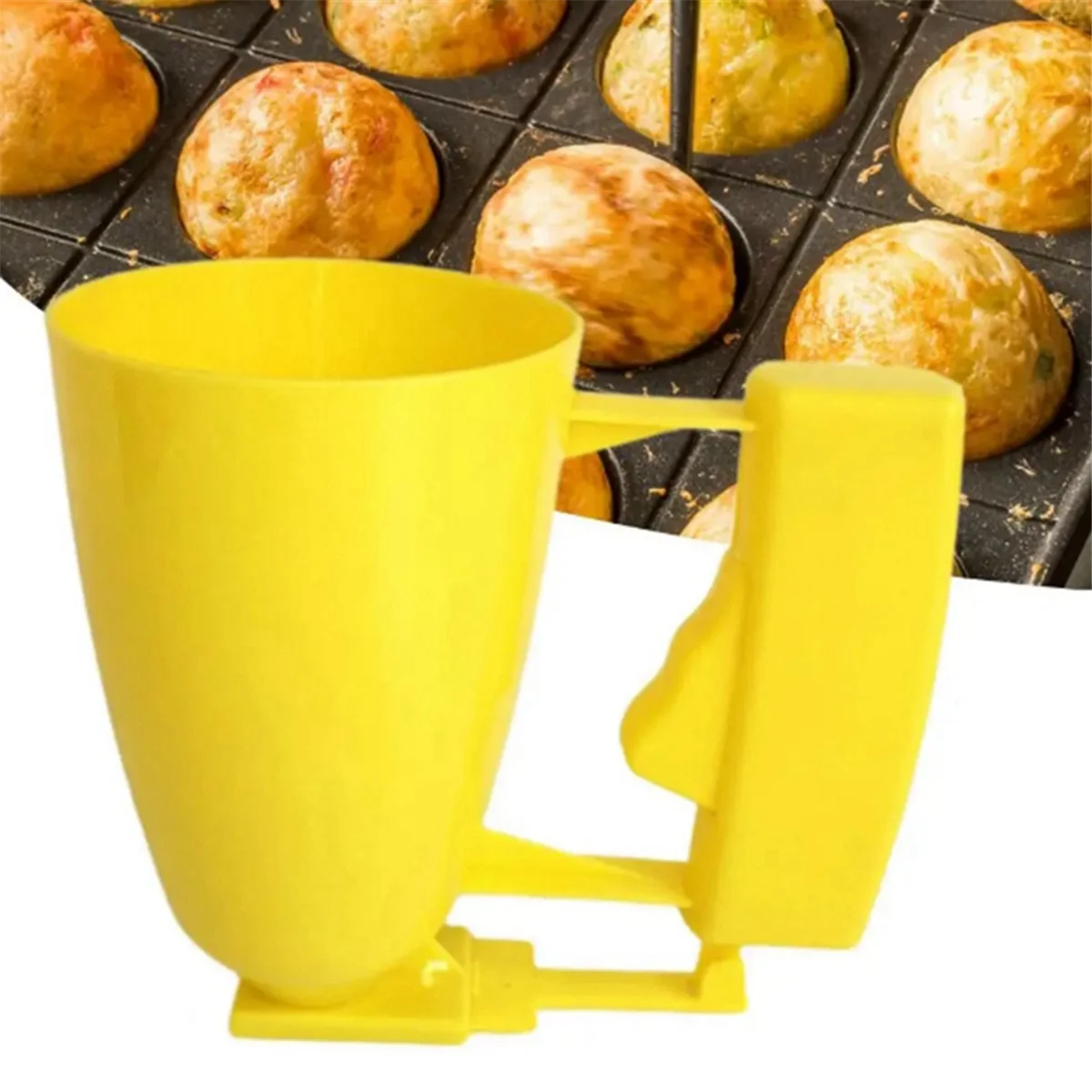 Middle Eastern Meatball Maker Handheld Batter Dispenser Meatball Maker Yellow