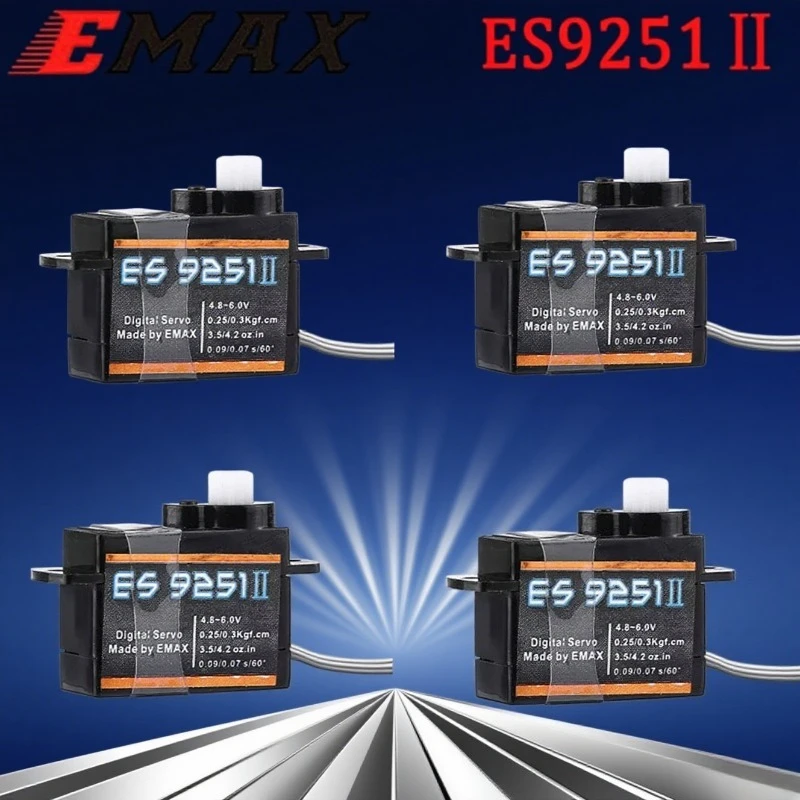 

EMAX ES9051 ES9251 II 4.3g / 2.5G Digital Servo Plastic Gearbox 0.8kg Torque for 3D F3P Aircraft Wholesale Dropship