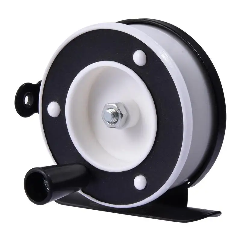 Mini Ice Fishing Reel Portable Small Spinning Wheel Fishing Reel Pole Line Reel Rods Ice Fishing Spool Tackle Gear Wheel outdoor