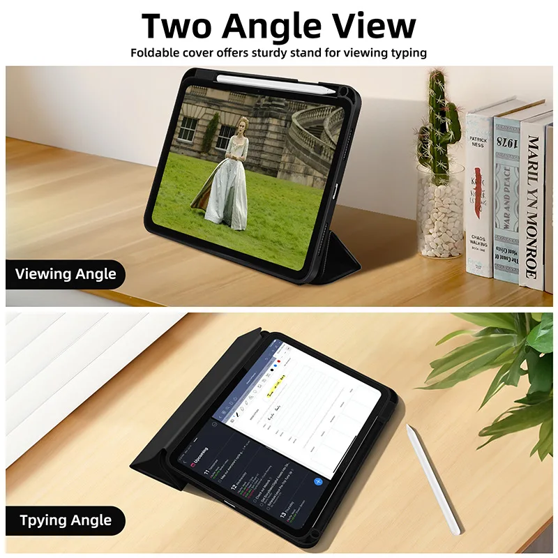 For iPad A16 11th 10th 9th 8th Air 4th 5th Generation 10.9 inch Pencil Holder Case iPad Pro 11 12.9 13 inch Tablet Funda Cover image 5