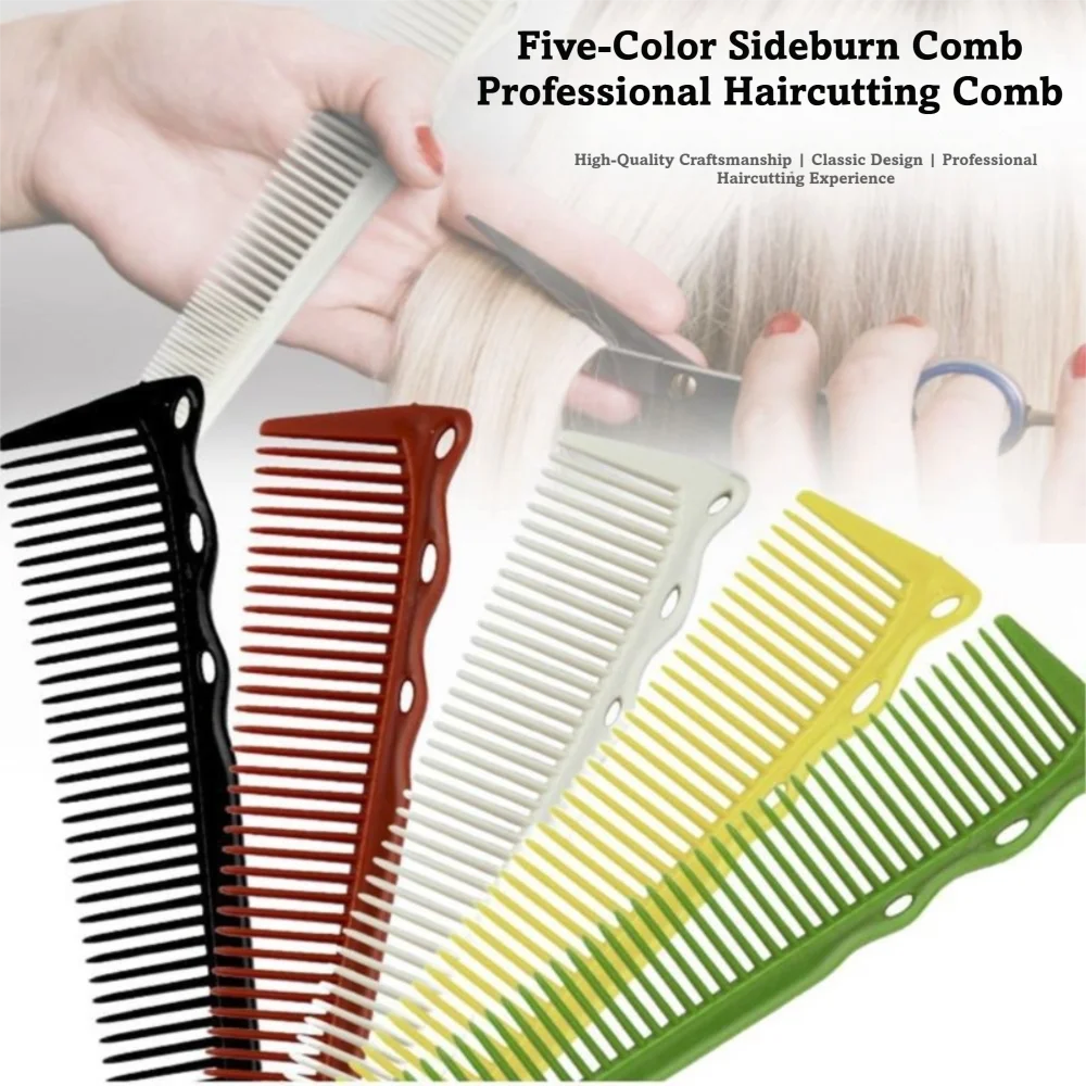 Heat Resistant Barber Side Corners Fade Combs Smooth Durable Professional Haircut Comb Styling Tools Hair Cutting Combs