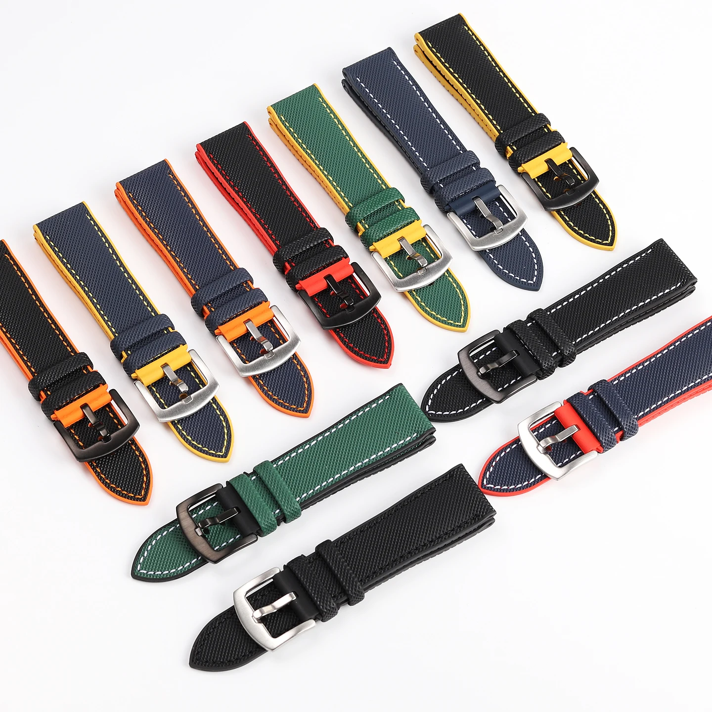 

Ремешки для часов из фторкаучука 20 мм и 22 мм для Longines, Seiko, TAG Heuer, Omega подходят для всех основных марок часов. Ремешки FMK.