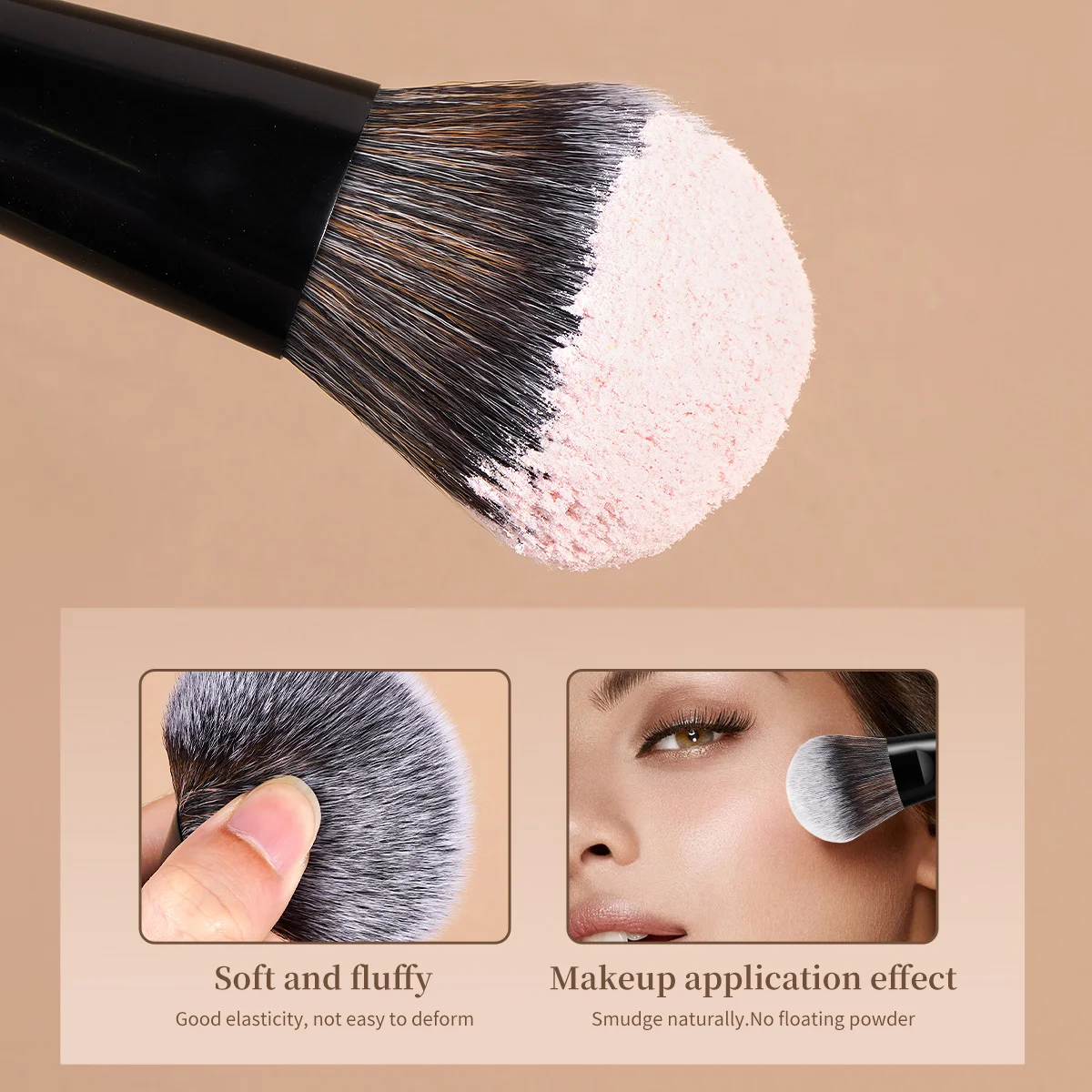 MAANGE Make-Up Kwasten 15 stks Gezicht Oogborstels Ultra Zacht Haar Foundation Concealer Blush Oogschaduw Kabuki Make-Up Borstel kit Gereedschap