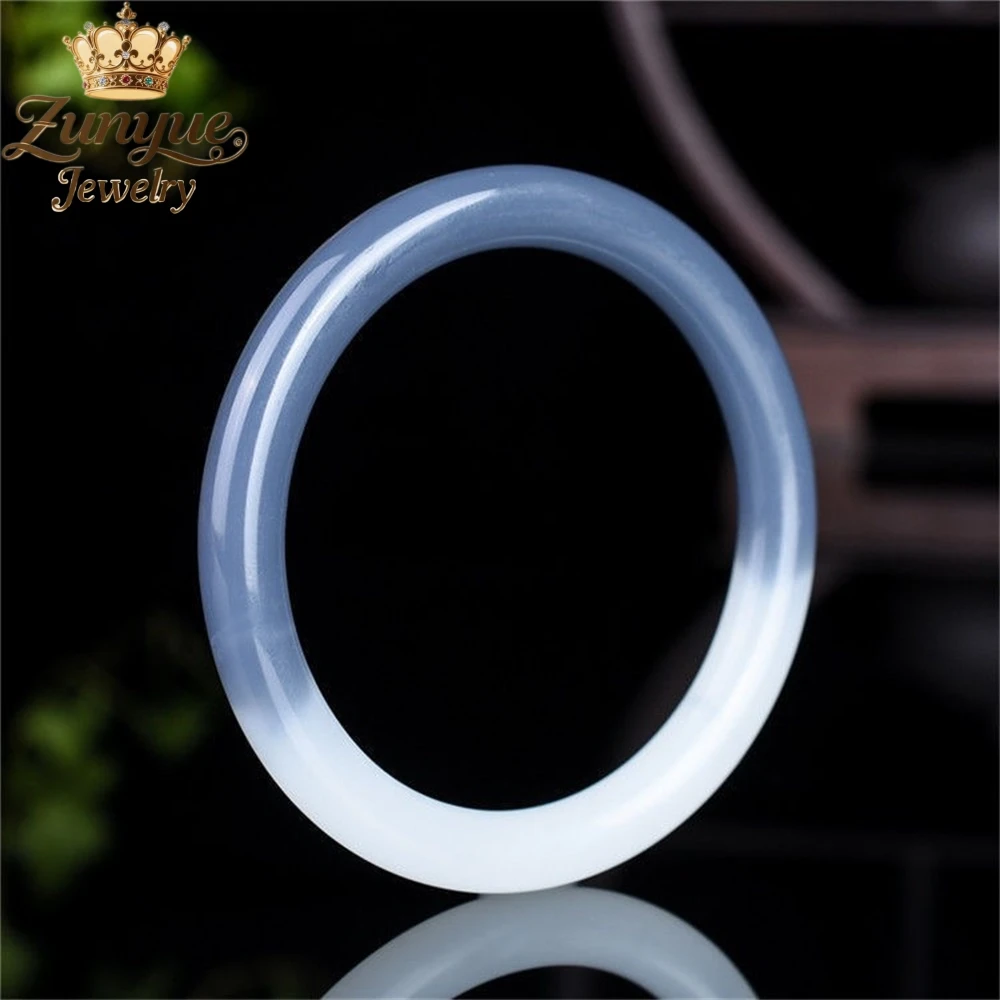 

Natural Hetian Jade Smoke Purple Fine Round Bracelet Luxury Quality Jewelry Fashion Jewelry Exquisite Elegant Charms Popular