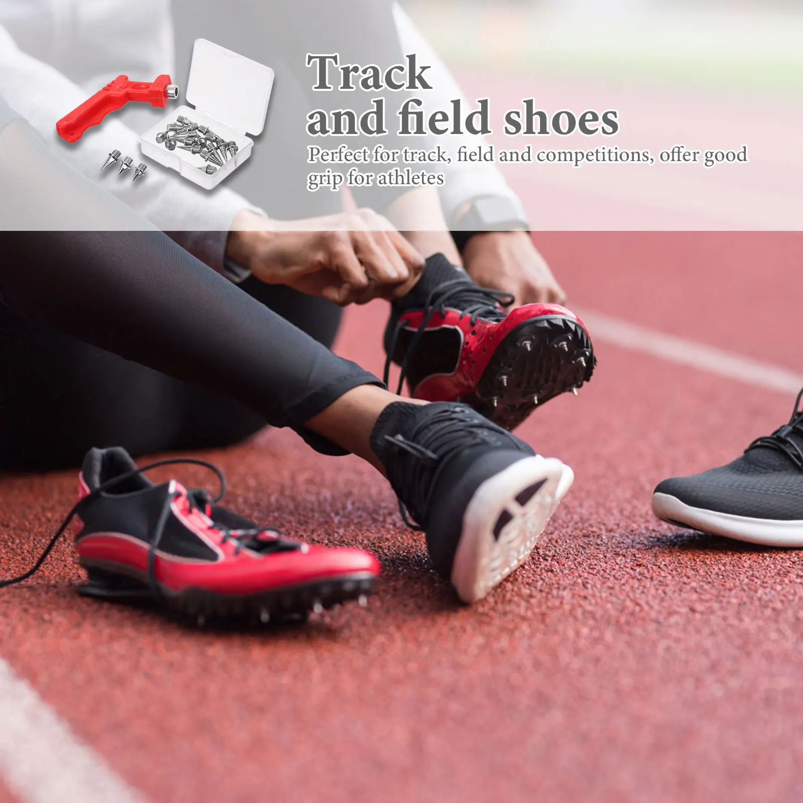 مجموعة واحدة من مسار الجري والجولف للمشي لمسافات طويلة وأي أحذية مسامير للأحذية ومسامير التدريب على ألعاب القوى الميدانية #1