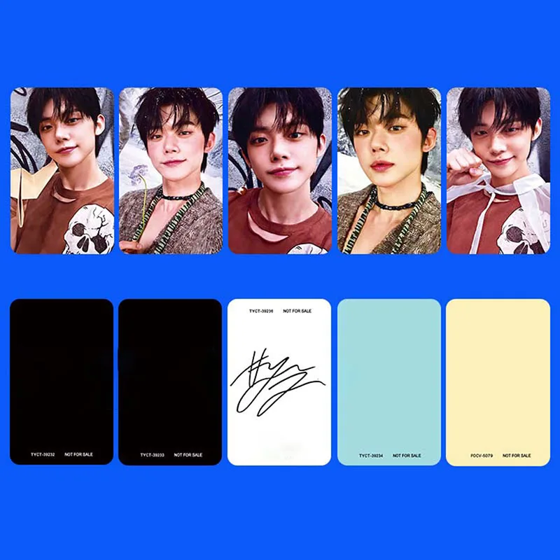 5Pcs/Set KPOP Yeonjun Beomgyu CHIKAI Japan Album Member Selfie Photocards Soobin Hueningkai Taehyun Lomo Cards Fans Collection