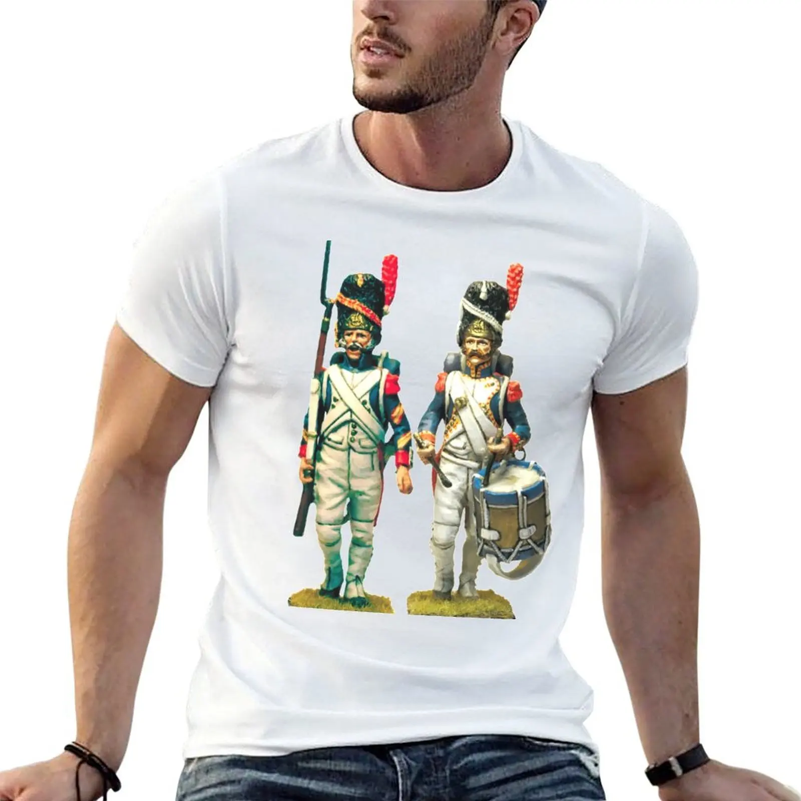 

French imperial guard grenadiers T-Shirt t shirt personalised man t shirt heavy cotton funny t shirts dark humor T-shirt