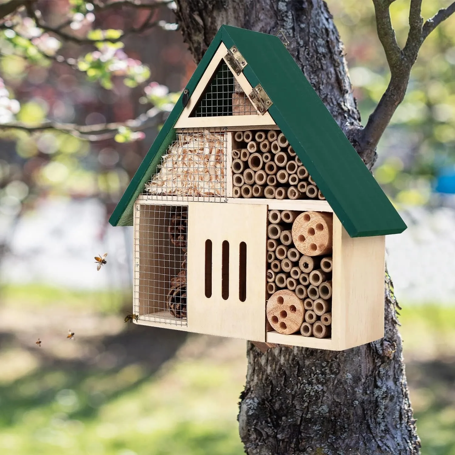 Bee Hotel, Butterfly Hotel Pollinating Weatherproof Ladybird Ladybug Habitat Bee