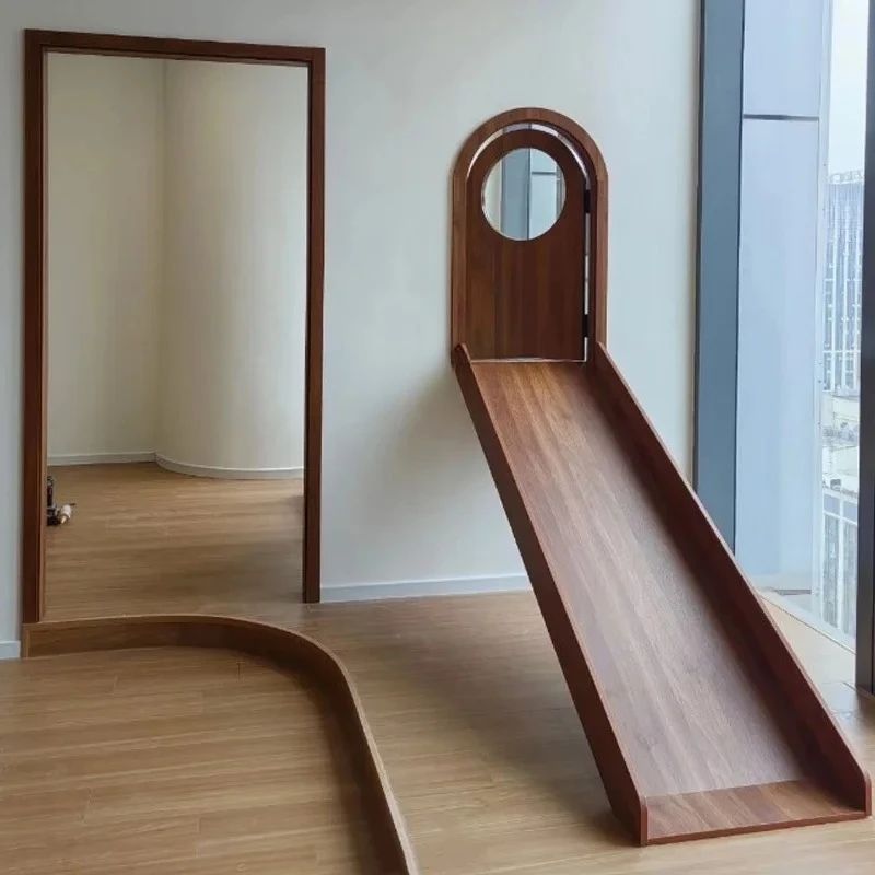 Solid wood thickened indoor household slide sold separately Tree house slide Cabinet slide