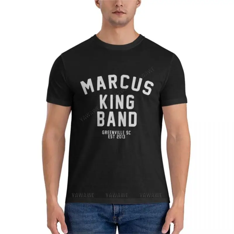 

summer men t-shirt black man tshirt the marcus king band T-Shirt for men plain men summer tops plus size t shirts