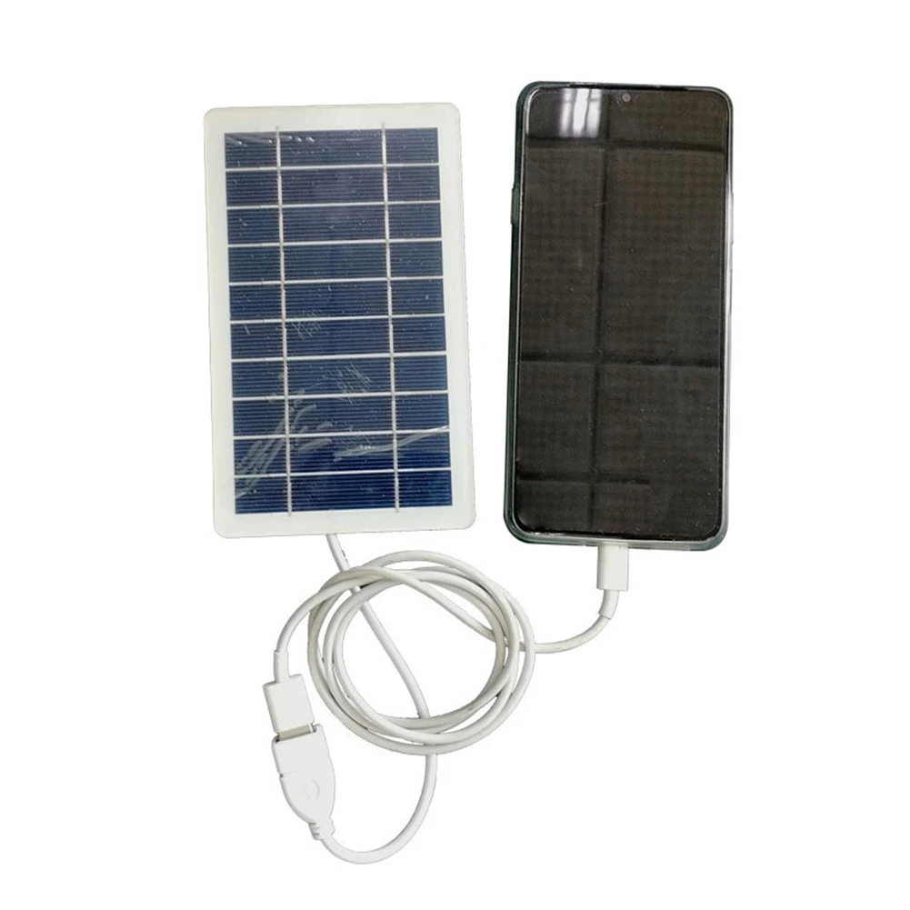 2W Solar USB Charger Panel Portable For Camping Outdoor Adventures Power For Phone Flashlight USB Charger