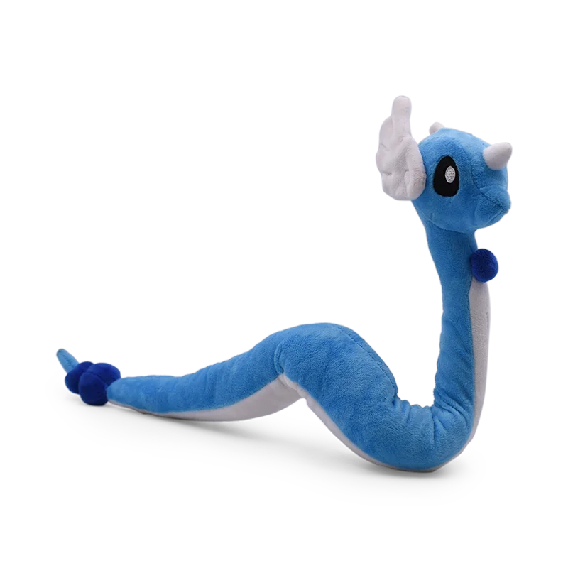 Pluszaki Dragonair Śliczne Niebiesko-Różowe Dragonair Miękkie Anime Pluszaki Wypchane Kreskówkowe Lalki Prezent na Boże Narodzenie dla Dzieci Ozdoba
