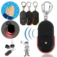 Anti-Lost Alarm Key Finder Locator Keychain Device Whistle Sound Finder LED Light Mini Anti Lost Key Finder Portable GPS Tracker