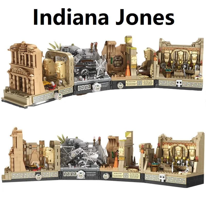 Large Compatible 77013 77015 Indiana Jones Building Blocks Mini Action Figure Toys