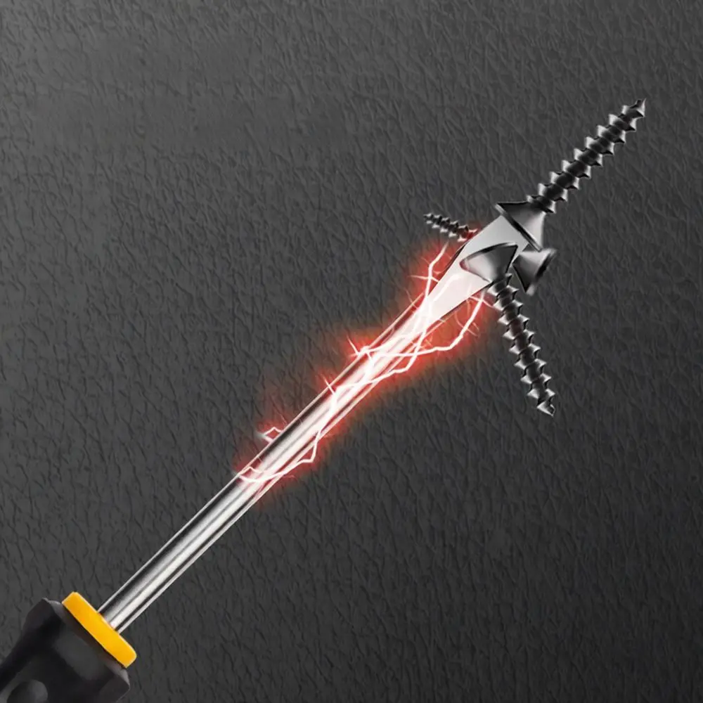 Ergonomic Massage Grip Screwdriver Strong Magnetic Tip Manual Tool Phillips Slotted Bits Household Hardware Repair Equipment Ute
