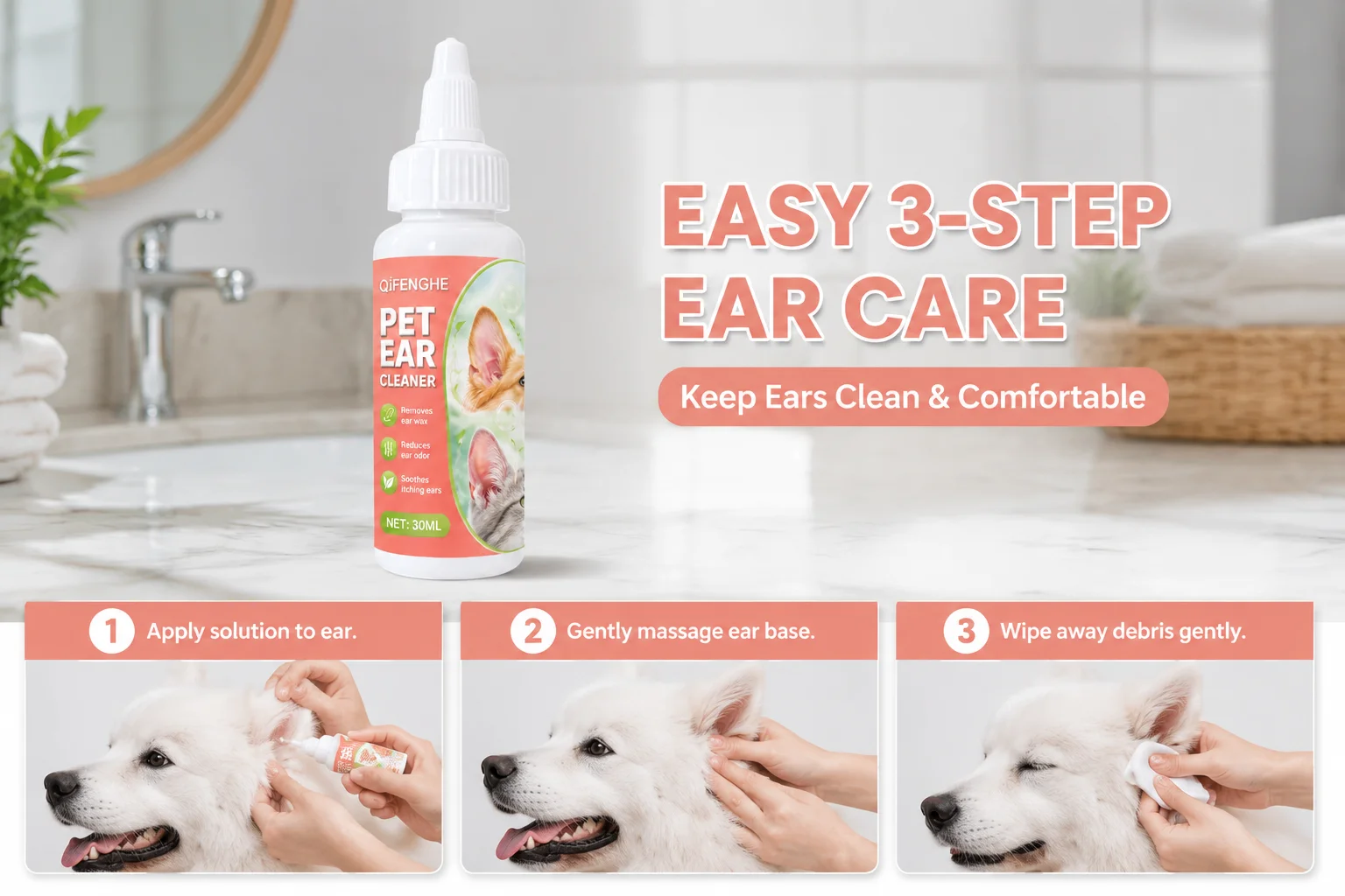 Kojąca mieszanka płynu do czys – Pet Ear Cleaner recenzja i cena