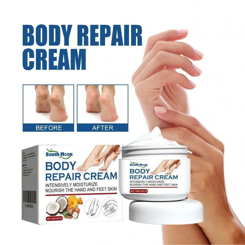 Crema reparadora corporal para mejorar la piel seca y agrietada, alivia el talón agrietado, exfoliación de ampollas, reparación antipicazón, sudor, cuidado de los olores de los pies